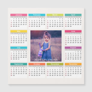 Add Your Own Custom Photo 2024 Calendar Magnet