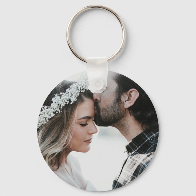 Add Your Own Custom Photo Double Sided  Key Ring (Front)
