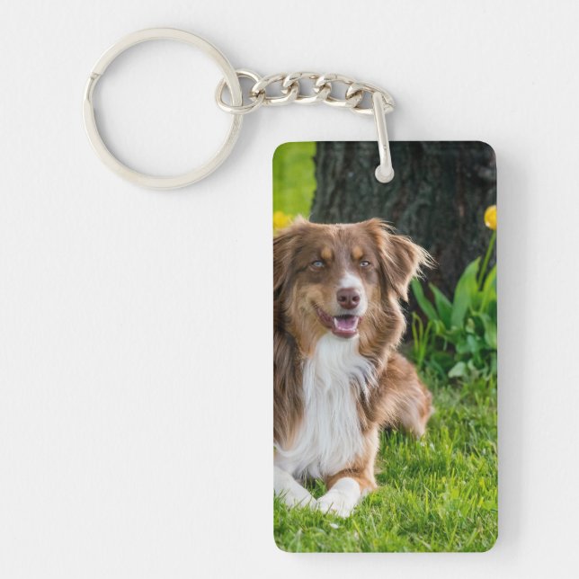 Add Your Own Custom Photo Double Sided Key Ring (Front)