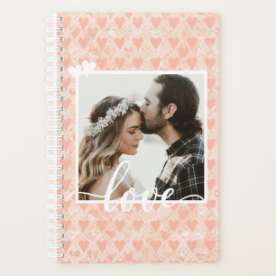 Add Your Own Custom Photo Love Hearts in Rose Gold Planner