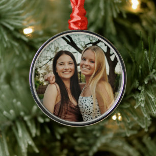 Add Your Own Custom Photo Metal Tree Decoration