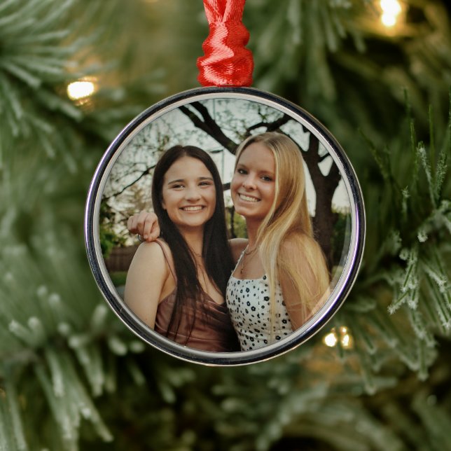 Add Your Own Custom Photo Metal Tree Decoration (Tree)