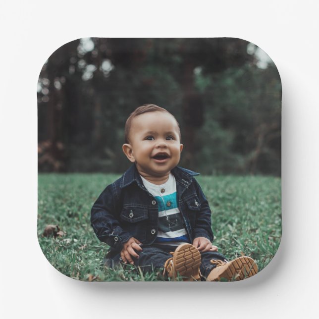 Add Your Own Custom Photo Paper Plate (Front)