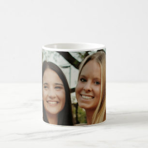 Add Your Own Custom Photo Sisters Besties Coffee Mug
