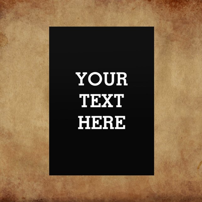 Add Your Own Custom Text Here Black and White Flyer (Creator Uploaded)