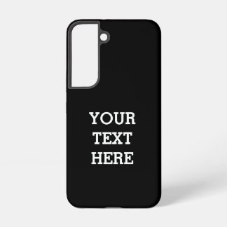 Add Your Own Custom Text Here Black and White Samsung Galaxy Case