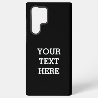 Add Your Own Custom Text Here Black and White Samsung Galaxy Case