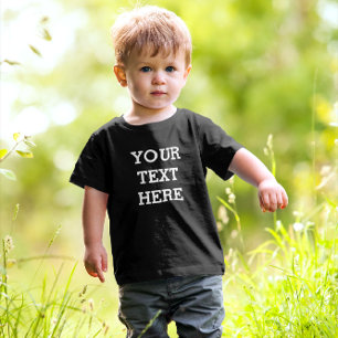 Add Your Own Custom Text Here Black and White Toddler T-Shirt