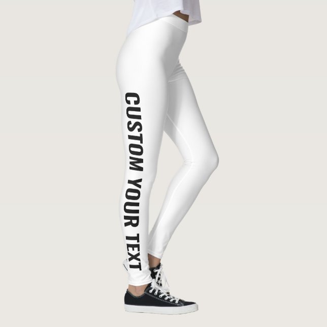 Add Your Own Custom Text Leggings (Right)