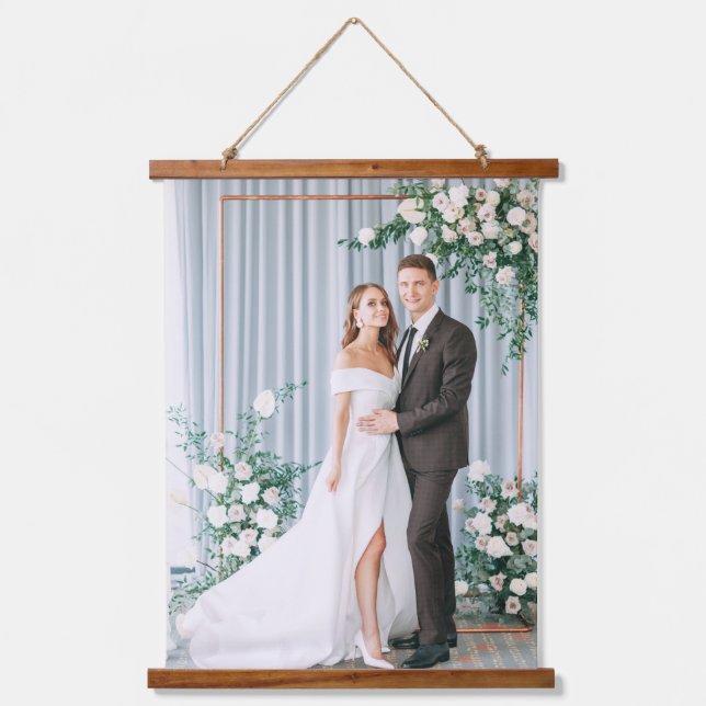 Add Your Own | Custom Wedding Photo Hanging Tapestry (Front)