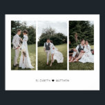 Add Your Own Customised 3 Photo Collage Poster<br><div class="desc">Modern and elegant design printed Add Your Own Customised 3 Photo Collage Poster that can be customised with your text. Check out the Graphic Art Design store for other products that match this design!</div>