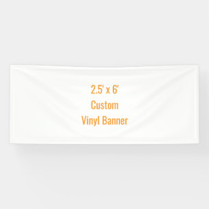 Add Your Own Design 2.5' x 6' Banner
