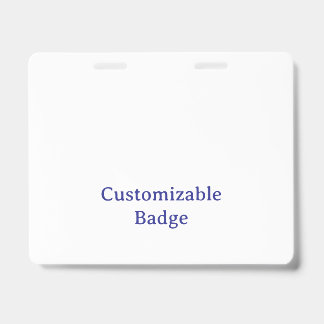 Add Your Own Design 4" x 5" Horizontal ID Badge