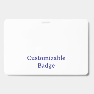 Add Your Own Design 4" x 6" Horizontal ID Badge