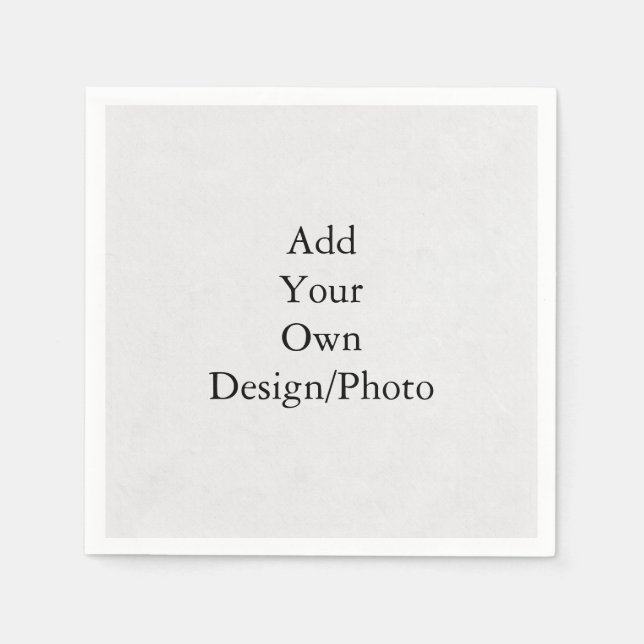 Add Your Own Design/Photo Paper Napkin (Front)