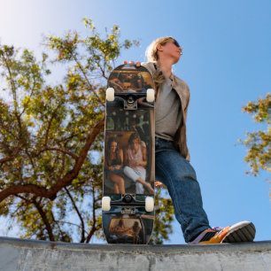 Add Your Own DIY 3 Photo Collage Custom Skateboard