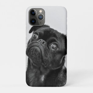 Add Your Own Dog Photo Travel   funny pug  iPhone 11 Pro Case