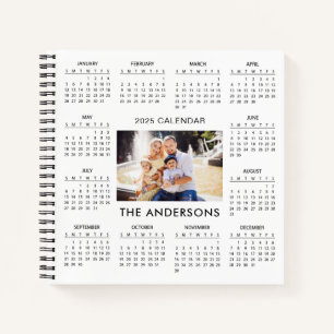 Add Your Own Family Photo 2025 Calendar   Notebook