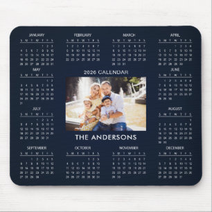 Add Your Own Family Photo 2026 Calendar    Mouse Mat