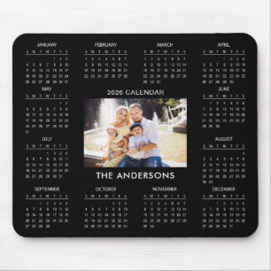 Add Your Own Family Photo 2026 Calendar    Mouse Mat