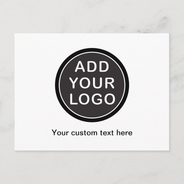 Add your own image and text business promotional postcard (Front)