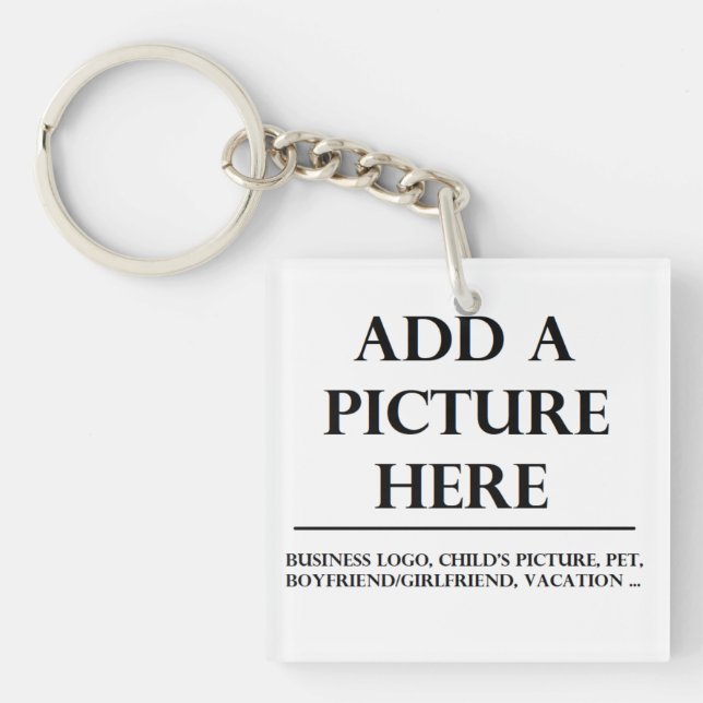 Add your own Image and text to this Key Ring (Front)
