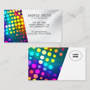 Add your own image braille Business Card