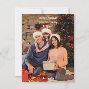 Add Your Own Image Christmas Card