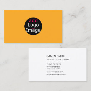Add Your Own Image Custom Chic Macaroni & Cheese Business Card