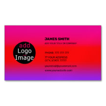 Add Your Own Image Custom Magenta Gradient