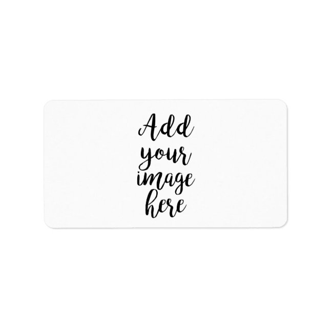 add your own Image customisable address labels (Front)