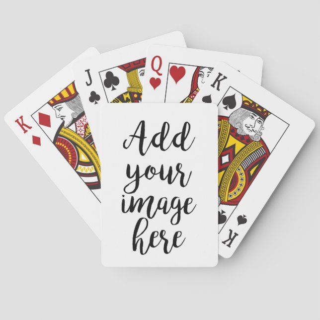 Add your own Image customisable playing cards (Back)