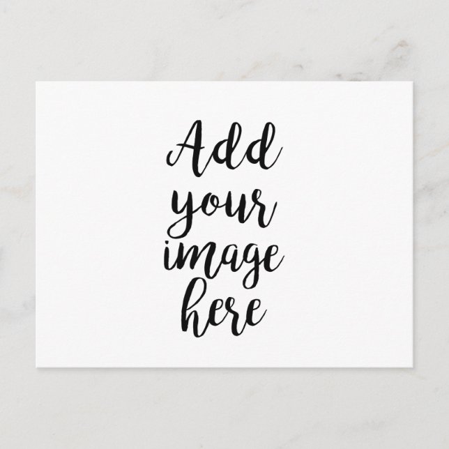 Add your own Image customisable Postcard (Front)