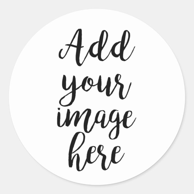 Add your own Image customisable Sticker (Front)