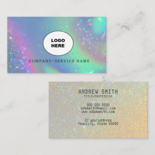 Add your own image opal Business Card