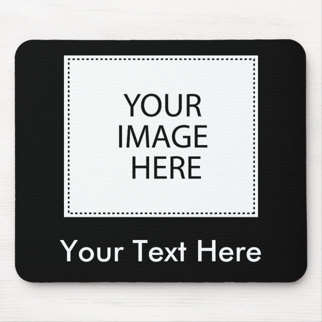 Add Your Own Image Or Text Mouse Mat (Front)