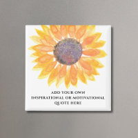 Add Your Own Inspirational Quote Sunflower