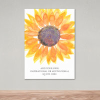 Add Your Own Inspirational Quote Sunflower