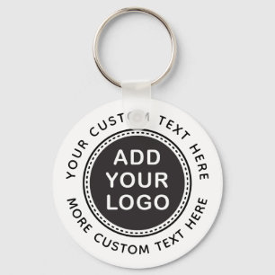 Add your own logo and text business template key ring