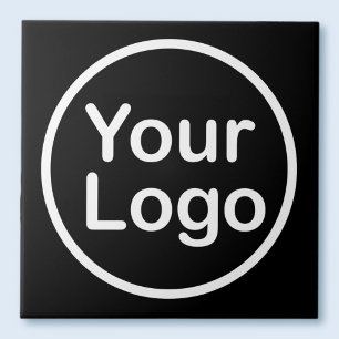 Add Your Own Logo Black Background Tile