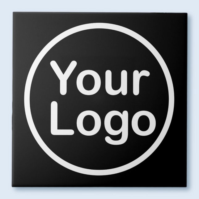 Add Your Own Logo | Black Background Tile (Creator Uploaded)