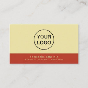 Add Your Own Logo, Buddhism, Buddhist Business Card