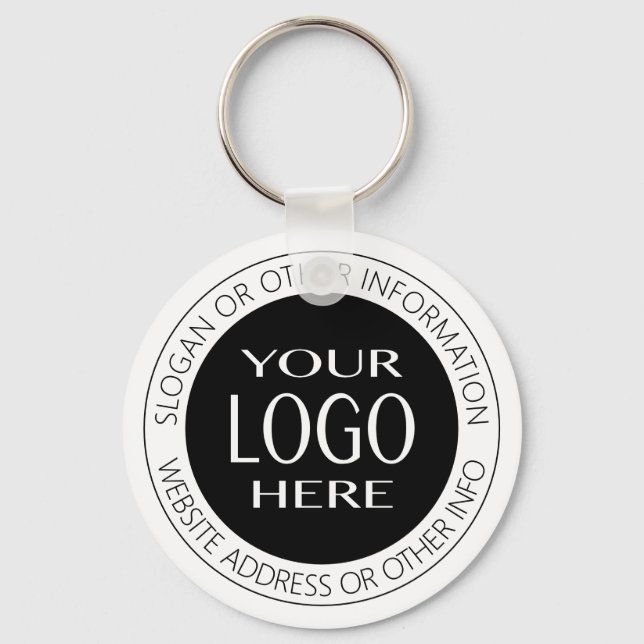 Add Your Own Logo & Circular Text Key Ring (Front)