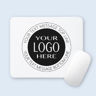 Add Your Own Logo & Circular Text Mouse Mat