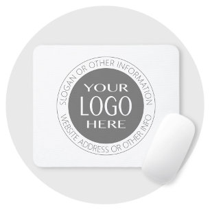 Add Your Own Logo & Circular Text Mouse Mat