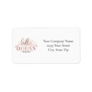 add your own logo custom business address label