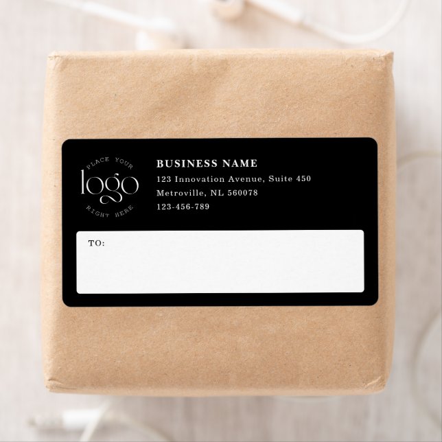 Add Your Own Logo Custom Business Black Shipping (Insitu)