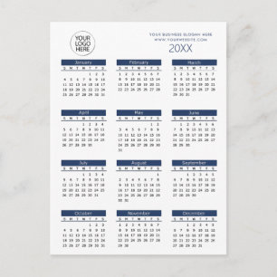 add your own logo custom text 2026 Calendar Postcard