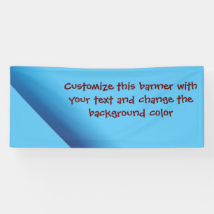 Add your own message banner blue v1