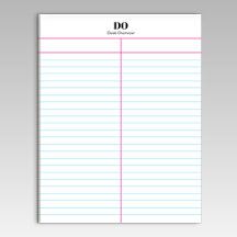 Add Your Own Name Two Column Notepad